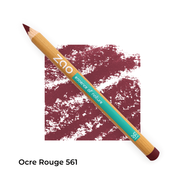 Crayons bio lèvres multi-usages Ocre rouge 561 -- Zao Makeup