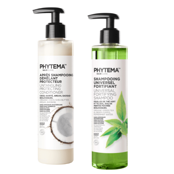 Duo Perfect Hair • Phytema Shampoing et Après-Shampoing liquides naturels